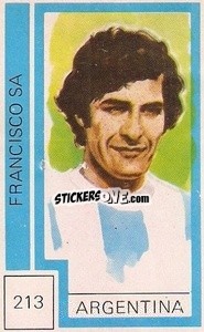 Sticker Francisco Sa - Campeonato Mundial de Futbol 1974
 - Cromo Crom