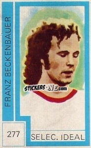 Sticker Franz Beckenbauer - Campeonato Mundial de Futbol 1974
 n. 277 - Cromo Crom