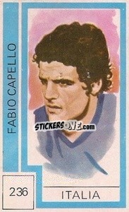 Sticker Gianni Rivera - Campeonato Mundial de Futbol 1974
 n. 236 - Cromo Crom