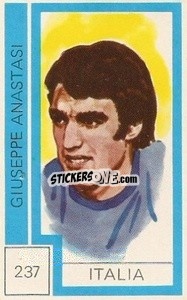 Cromo Giuseppe Anastasi - Campeonato Mundial de Futbol 1974
 n. 237 - Cromo Crom