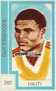 Sticker Guy Francois - Campeonato Mundial de Futbol 1974
 n. 267 - Cromo Crom