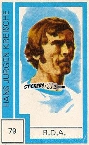Sticker Hans Jurgen Kreische - Campeonato Mundial de Futbol 1974
 - Cromo Crom