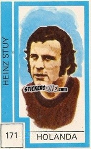 Sticker Hein Stuy - Campeonato Mundial de Futbol 1974
 n. 171 - Cromo Crom