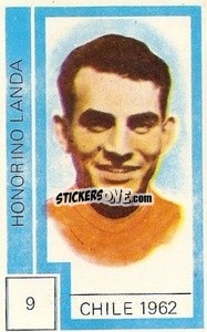 Sticker Honorino Landa - Campeonato Mundial de Futbol 1974
 - Cromo Crom