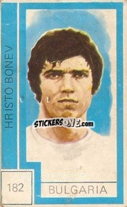 Sticker Hristo Bonev - Campeonato Mundial de Futbol 1974
 n. 182 - Cromo Crom