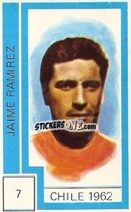 Sticker Jaime Ramirez - Campeonato Mundial de Futbol 1974
 n. 7 - Cromo Crom