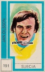 Sticker Jan Olsson - Campeonato Mundial de Futbol 1974
 n. 191 - Cromo Crom