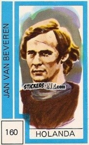 Sticker Jan Van Beveren - Campeonato Mundial de Futbol 1974
 n. 160 - Cromo Crom