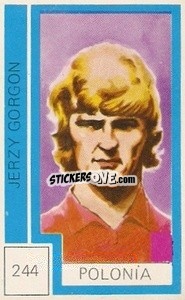 Sticker Jerzy Gorgon - Campeonato Mundial de Futbol 1974
 n. 244 - Cromo Crom