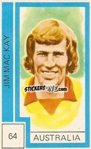 Sticker Jim Mac Kay - Campeonato Mundial de Futbol 1974
 n. 64 - Cromo Crom