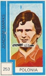 Sticker Joachim Marks - Campeonato Mundial de Futbol 1974
 n. 253 - Cromo Crom