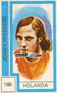 Sticker Johan Neeskens - Campeonato Mundial de Futbol 1974
 - Cromo Crom