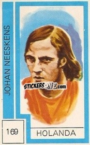 Sticker Johan Neeskens - Campeonato Mundial de Futbol 1974
 n. 169 - Cromo Crom