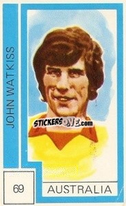 Cromo John Watkiss - Campeonato Mundial de Futbol 1974
 n. 69 - Cromo Crom