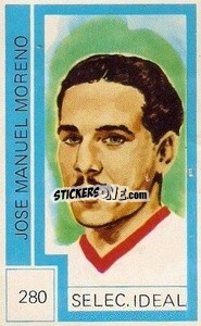 Sticker Jose Manuel Moreno - Campeonato Mundial de Futbol 1974
 - Cromo Crom