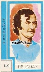 Cromo Juan Masnik - Campeonato Mundial de Futbol 1974
 n. 149 - Cromo Crom