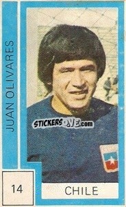 Sticker Juan Olivares - Campeonato Mundial de Futbol 1974
 n. 14 - Cromo Crom