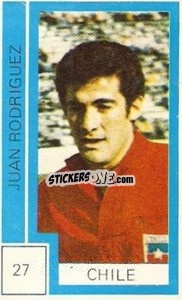 Sticker Juan Rodriguez - Campeonato Mundial de Futbol 1974
 - Cromo Crom
