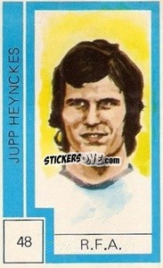 Sticker Jupp Heynckes - Campeonato Mundial de Futbol 1974
 - Cromo Crom