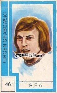 Cromo Jurgen Grabowski - Campeonato Mundial de Futbol 1974
 - Cromo Crom