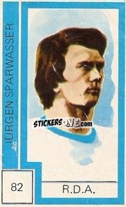 Sticker Jurgen Sparwasser - Campeonato Mundial de Futbol 1974
 n. 82 - Cromo Crom