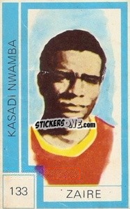 Sticker Kasadi Nwamba - Campeonato Mundial de Futbol 1974
 n. 133 - Cromo Crom