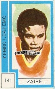 Sticker Kembo Ubakemo - Campeonato Mundial de Futbol 1974
 n. 141 - Cromo Crom