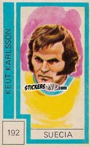 Sticker Keut Karlsson - Campeonato Mundial de Futbol 1974
 - Cromo Crom