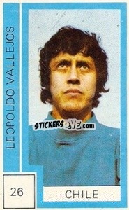 Sticker Leopoldo Vallejos - Campeonato Mundial de Futbol 1974
 - Cromo Crom