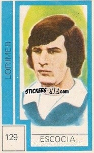 Sticker Lorimer - Campeonato Mundial de Futbol 1974
 n. 129 - Cromo Crom