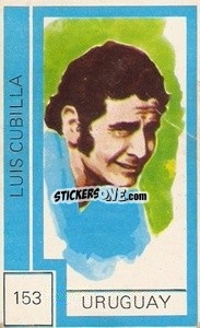 Sticker Luis Cubilla - Campeonato Mundial de Futbol 1974
 n. 153 - Cromo Crom