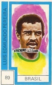 Sticker Luis Edmundo Pereira - Campeonato Mundial de Futbol 1974
 n. 89 - Cromo Crom