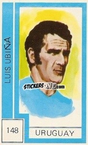 Sticker Luis Ubina - Campeonato Mundial de Futbol 1974
 n. 148 - Cromo Crom