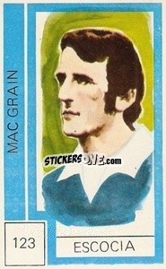 Sticker Mac Grain - Campeonato Mundial de Futbol 1974
 n. 123 - Cromo Crom