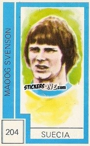 Sticker Maoog Svenson - Campeonato Mundial de Futbol 1974
 n. 204 - Cromo Crom