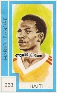 Sticker Mario Leandre - Campeonato Mundial de Futbol 1974
 n. 263 - Cromo Crom