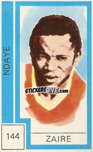 Sticker Ndaye - Campeonato Mundial de Futbol 1974
 n. 144 - Cromo Crom