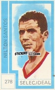 Sticker Nilton Santos - Campeonato Mundial de Futbol 1974
 n. 278 - Cromo Crom