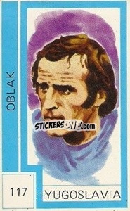 Sticker Oblak - Campeonato Mundial de Futbol 1974
 n. 117 - Cromo Crom