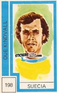 Sticker Oue Kindvall - Campeonato Mundial de Futbol 1974
 n. 198 - Cromo Crom