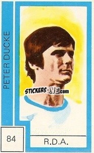 Sticker Peter Ducke - Campeonato Mundial de Futbol 1974
 n. 84 - Cromo Crom