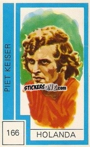 Sticker Piet Keiser - Campeonato Mundial de Futbol 1974
 - Cromo Crom