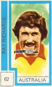 Sticker Ray Richards - Campeonato Mundial de Futbol 1974
 n. 62 - Cromo Crom