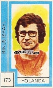 Figurina Rinus Israel - Campeonato Mundial de Futbol 1974
 n. 173 - Cromo Crom