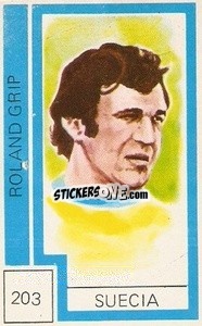 Sticker Roland Grip - Campeonato Mundial de Futbol 1974
 n. 203 - Cromo Crom