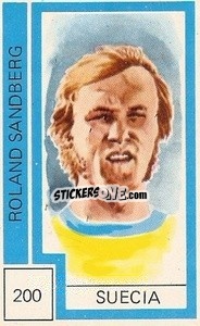 Cromo Roland Sanderg - Campeonato Mundial de Futbol 1974
 n. 200 - Cromo Crom