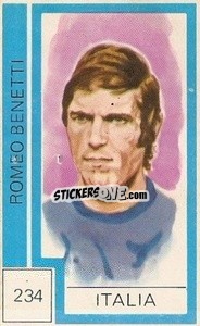 Figurina Rombo Benetti - Campeonato Mundial de Futbol 1974
 n. 234 - Cromo Crom