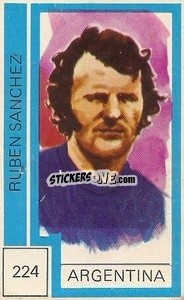 Sticker Ruben Sanchez - Campeonato Mundial de Futbol 1974
 - Cromo Crom