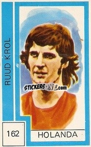 Sticker Ruud Krol - Campeonato Mundial de Futbol 1974
 - Cromo Crom