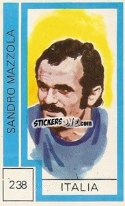 Figurina Sandro Mazzola - Campeonato Mundial de Futbol 1974
 - Cromo Crom